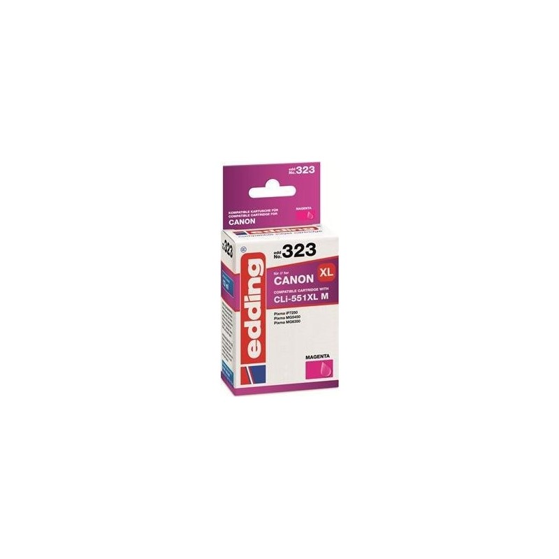 cartuccia per stampante edding EDD-323 magenta compatibile con Canon 