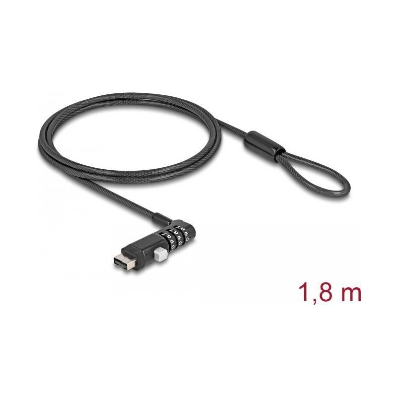 Navilock Notebook Sicherungskabel f&uuml;r USB Typ-A Buchse mit Zahlensch