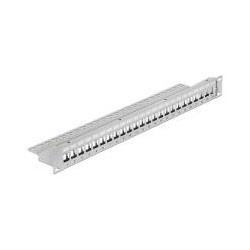 Delock 19" Keystone patch panel 24 porte grigio