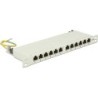 Delock 10&quot; Patchpanel 12 Port Cat.6A 0,5 HE grau