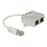 Delock Duplicatore di porte RJ45 1 x spina RJ45 2 x prese RJ45 2 x