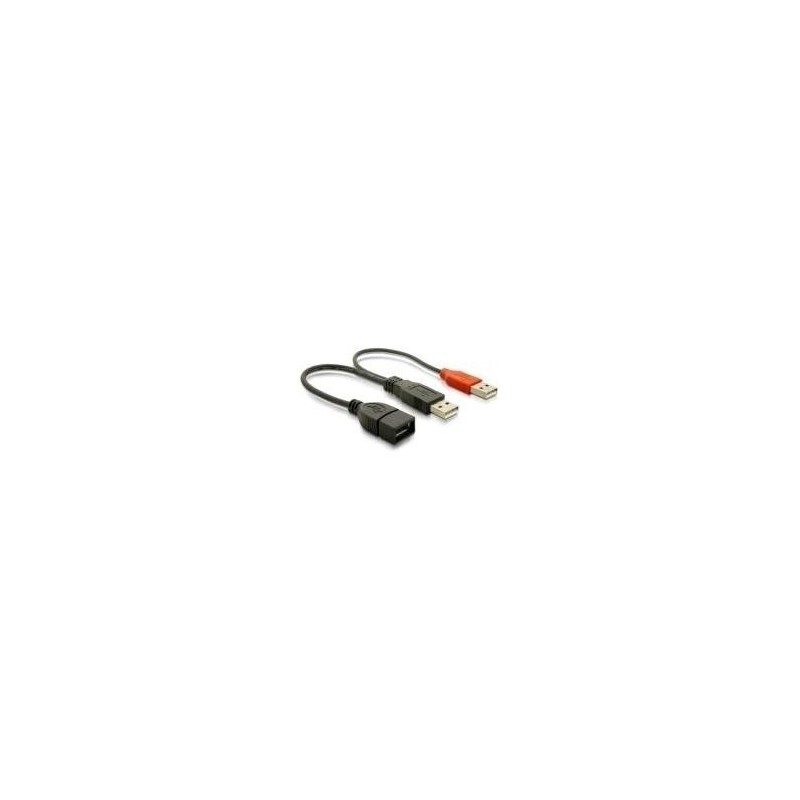 SDOPPIATORE USB A FEMMINA - 2 X A MASCHIO 225 CM DELOCK