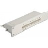 Delock 10&quot; Patchpanel 8 Port Cat.6A 1 HE grau