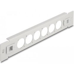 Delock 10&quot; D-Typ Patchpanel 6 Port werkzeugfrei grau