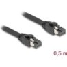 Delock RJ45 Netzwerkkabel Cat.8.1 S/FTP 50 cm bis 40 Gbps schwarz