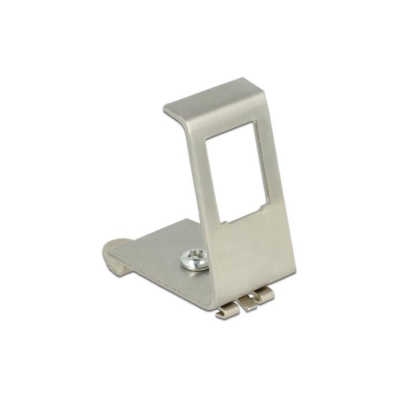 Delock Staffa metallica Keystone 1 porta per guide DIN