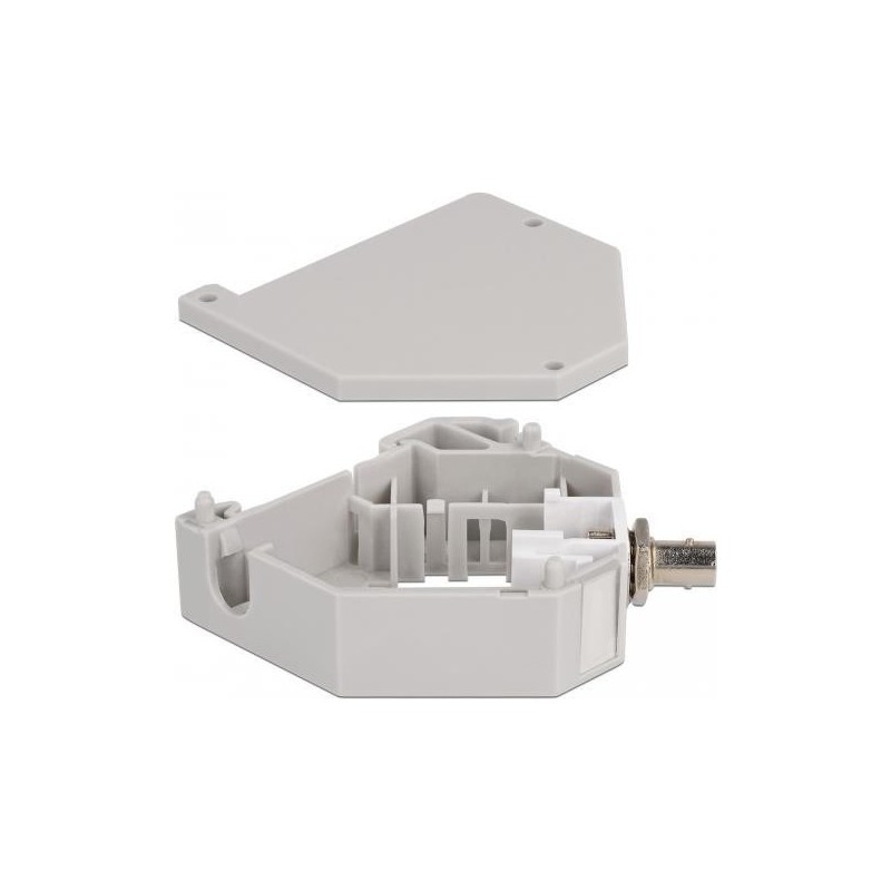 Delock Hutschienenadapter mit Keystone ST Simplex Buchse zu ST Simple