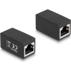 Adattatore Delock da presa RJ45 a presa RJ45 Cat.6 nero