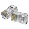 Vention IDBR0-100 cavo di collegamento RJ-45 Argento, Trasparente