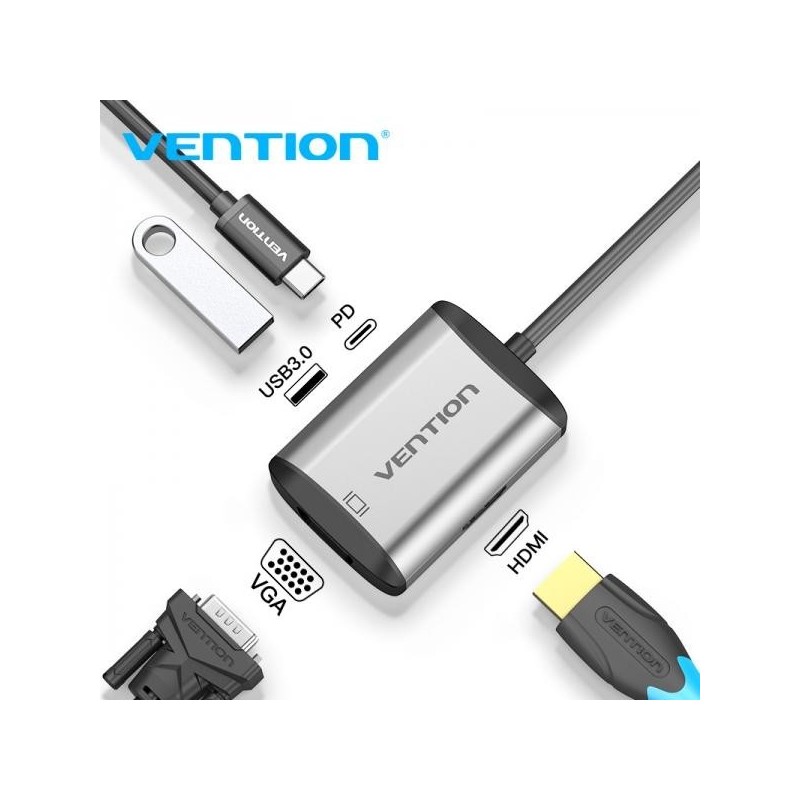 Vention TFAHB adattatore grafico USB Grigio