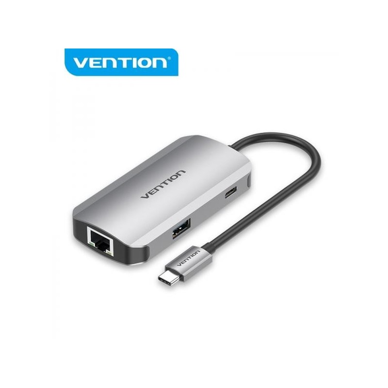 Vention HUB 5 in 1 da USB-C a 3xUSB3.0/RJ45/PD100W - 0,15 m Specifich