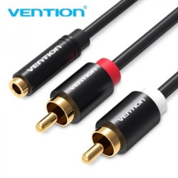 Cavo stereo Vention jack 3,5 femmina a 2x RCA maschio - 1 m Specifich