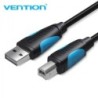 Vention VAS-A14-B100 cavo USB USB 2.0 1 m USB A USB B Nero, Bianco