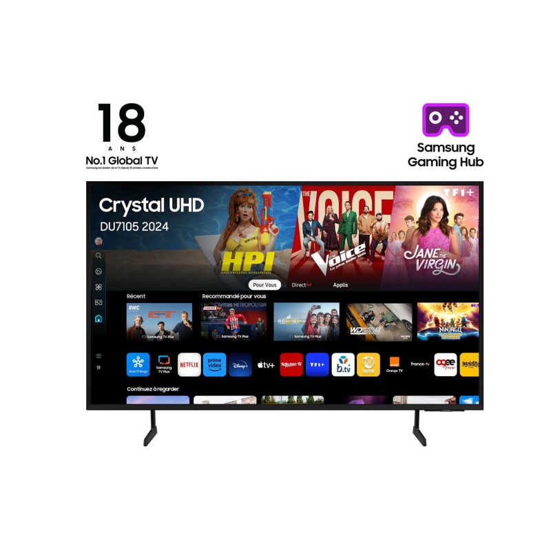 Samsung TU75DU7105K 190,5 cm (75&quot;) 4K Ultra HD Smart TV Wi-Fi Nero