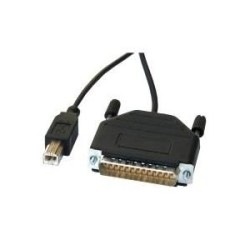 CAVO ADATTATORE DA CONNETTORE 25 POLI PARALLELO MASCHIO (PC) A USB TI