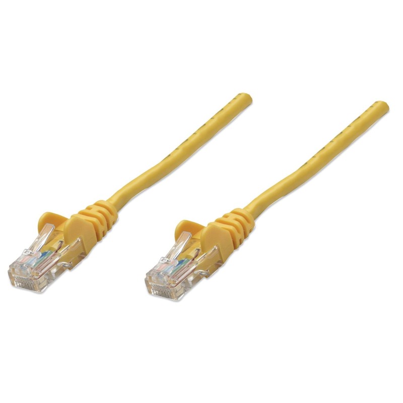 Intellinet Cat5e UTP, 2m cavo di rete Giallo U/UTP (UTP)