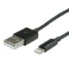 Cavo VALUE da Lightning a USB per iPhone, iPod, iPad, nero, 1,8 m