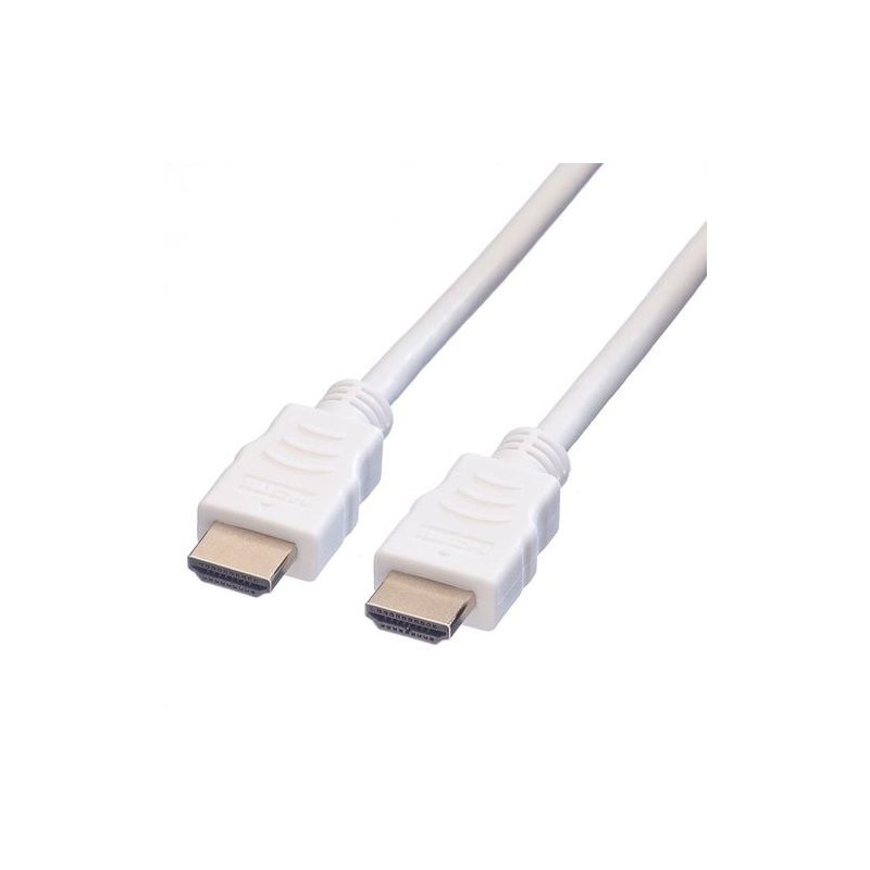 VALUE Cavo HDMI ad alta velocit&Atilde;&nbsp; Ethernet, M/M, bianco, 1,5 m