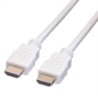 VALUE Cavo HDMI ad alta velocit&Atilde;&nbsp; Ethernet, M/M, bianco, 1,5 m