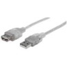 Manhattan 340502 cavo USB 4,5 m USB 2.0 USB A Argento