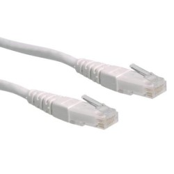 Patch Cord ROLINE UTP Cat.6/Classe E, bianco, 0,5 m