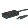 ROLINE USB3.2 Gen1 Hub 4 porte. Con ripetitore