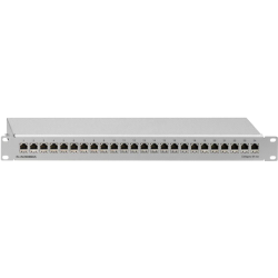 &bull; Patchpanel der Category 6A &bull; 19&quot;/1 HE, mit 24 RJ45-Steckbuchsen