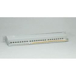 VALUE Patchpanel da 19&quot;, Cat.6A/Classe EA, 24 porte, STP, grigio