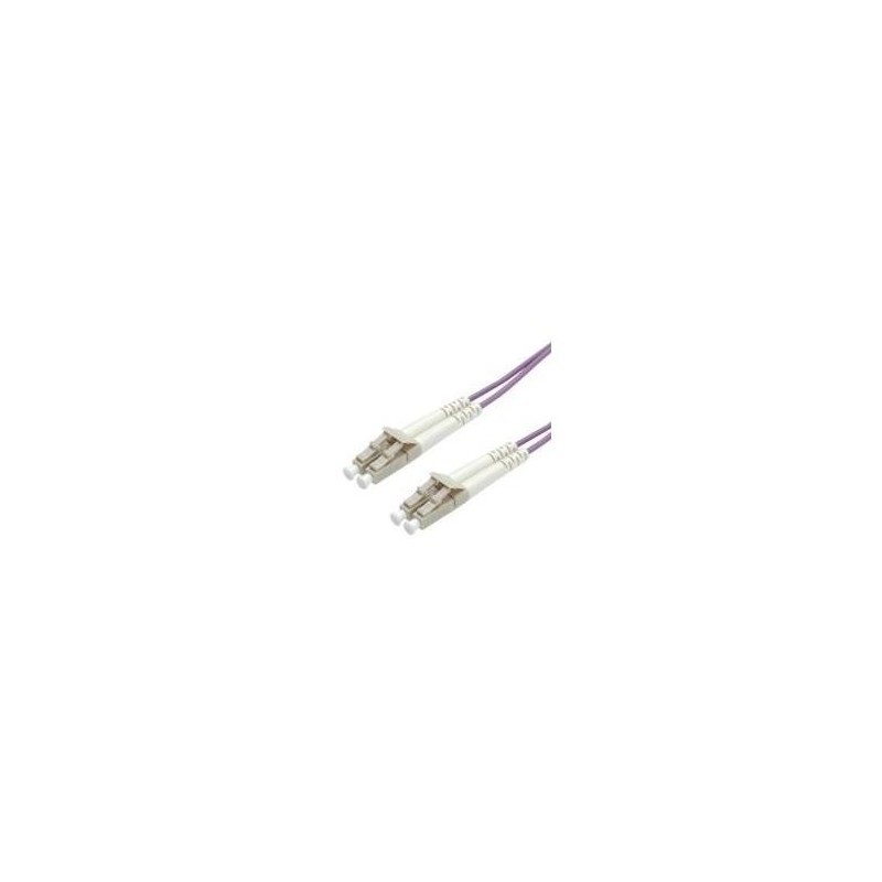 ROLINE Cable de fibra &Atilde;&fnof;&Acirc;&sup3;ptica OM4 LC/LC [15 m] violeta (ROLINE 