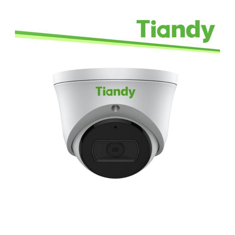 Tiandy Telecamera Turret Super Lite 4MP 2.8mm, PoE 30m IR, Whitelight