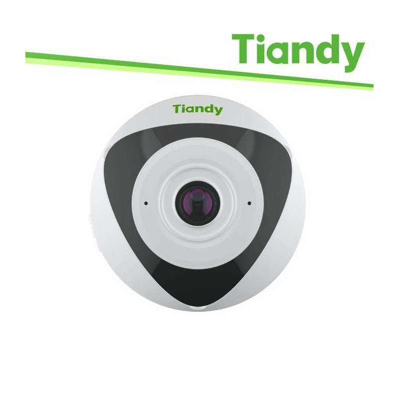 Tiandy Telecamera Fisheye Pro 5MP 1.4mm, Tripwire, Heatmap, PoE, IR 5