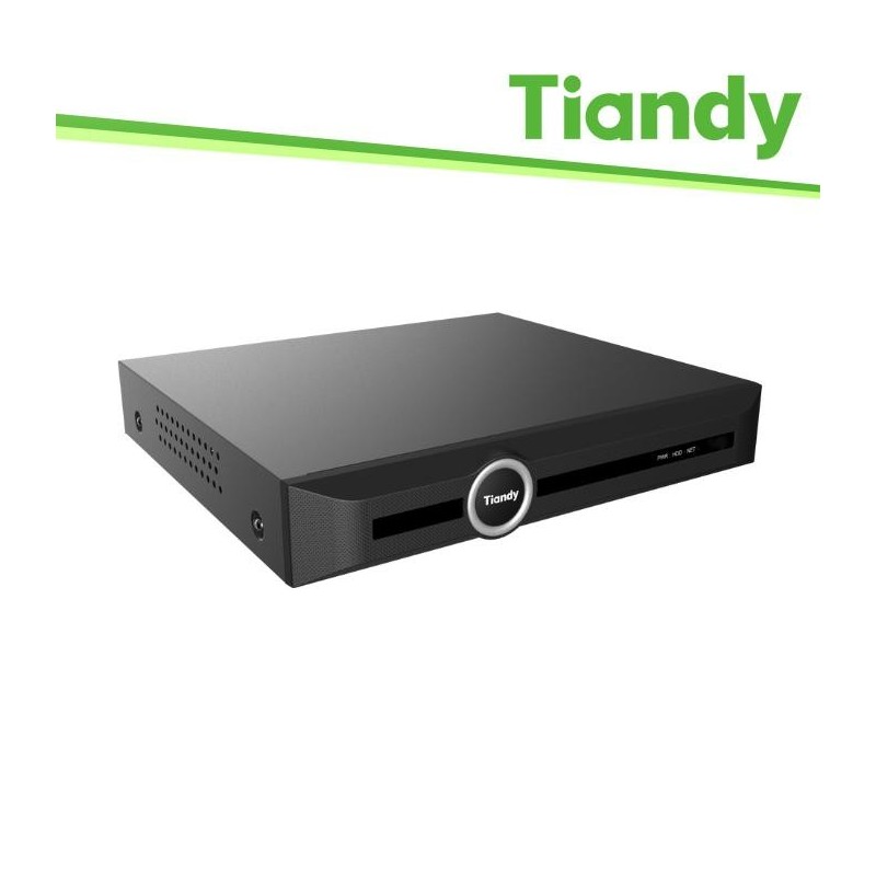 Tiandy NVR 5 Canali 60Mbps/40Mbps, registrazione fino a 6MP, 1HDD