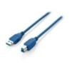 Equip 128291 cavo USB 1 m USB 3.2 Gen 1 (3.1 Gen 1) USB A USB B Blu