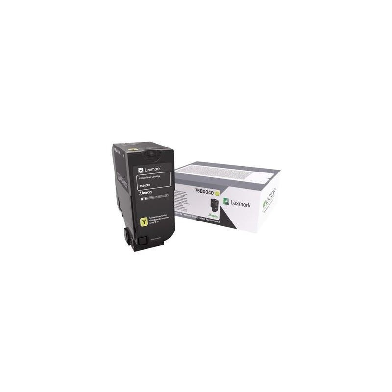 Lexmark 75B0040 cartuccia toner 1 pz Originale Giallo