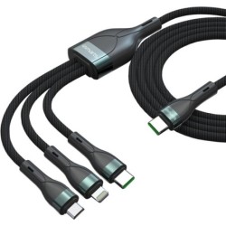 4smarts USB-C PremiumCord Multi 60W 1,5 m - nero