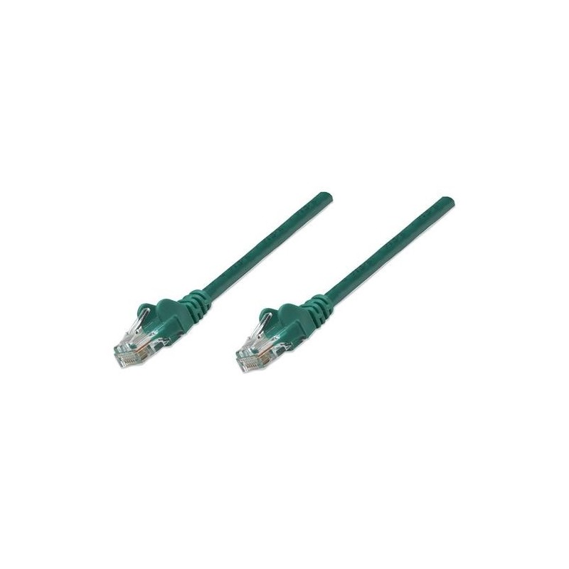 Intellinet RJ-45, M/M, 10m cavo di rete Verde Cat5e U/UTP (UTP)