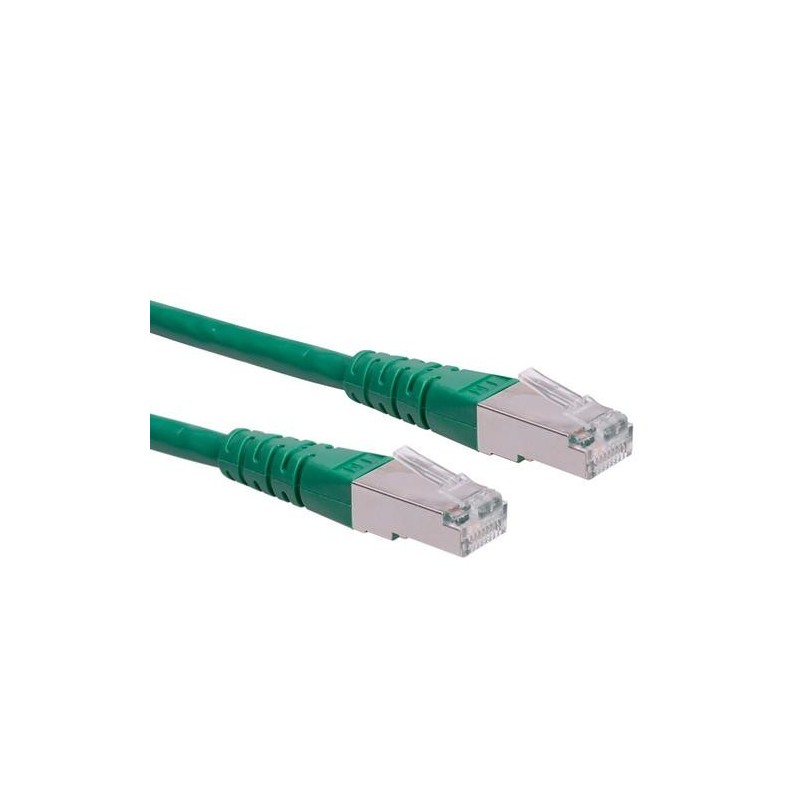 Patch Cord ROLINE S/FTP (PiMF) Cat.6/Classe E, verde, 20m