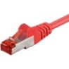 Cavo patch CAT6 50,0 m rosso S/FTP 2xRJ45, LSOH, CU