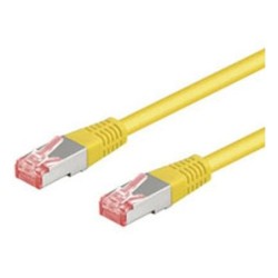 Goobay S/FTP (PiMF) Patch Cord Cat6. Giallo. 10 m