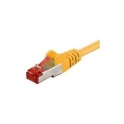 Cavo patch CAT6 50,0 m giallo S/FTP 2xRJ45, LSOH, CU