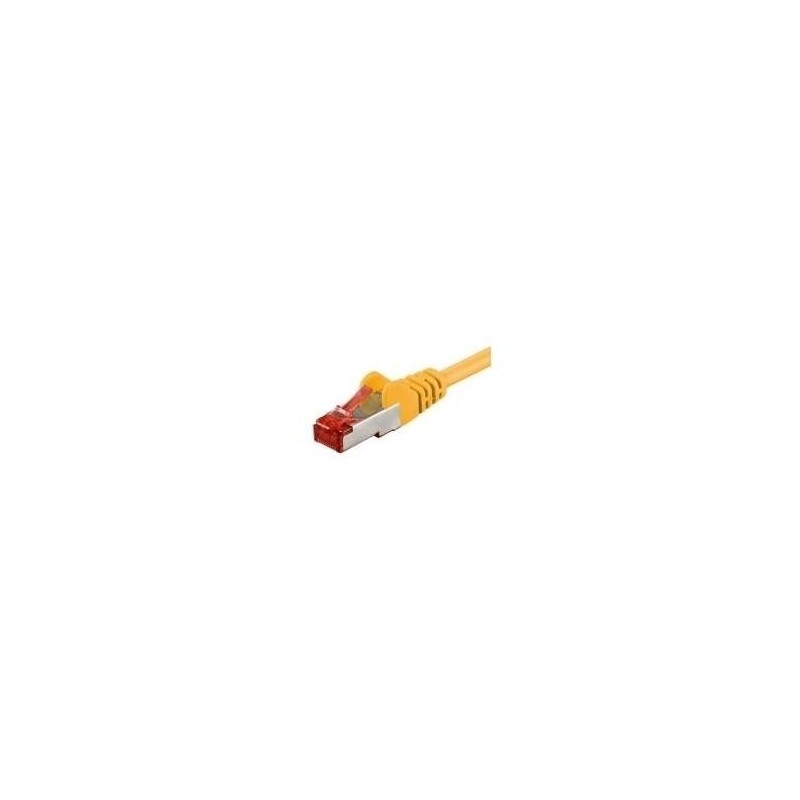 Cavo patch CAT6 50,0 m giallo S/FTP 2xRJ45, LSOH, CU