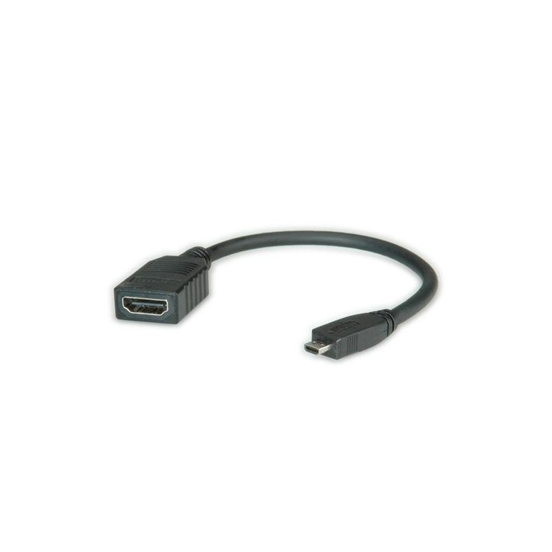 Cavo HDMI ad alta velocit&Atilde;&nbsp; ROLINE Ethernet, A - D, F/M, 0,15 m