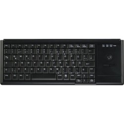 Industry 4.0 Compact Ultraflat Trackball Keyboard - Corded - QWERTY -