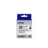 Epson Nastro fondo Trasparente per testo Nero 36/9 LK-7TBN