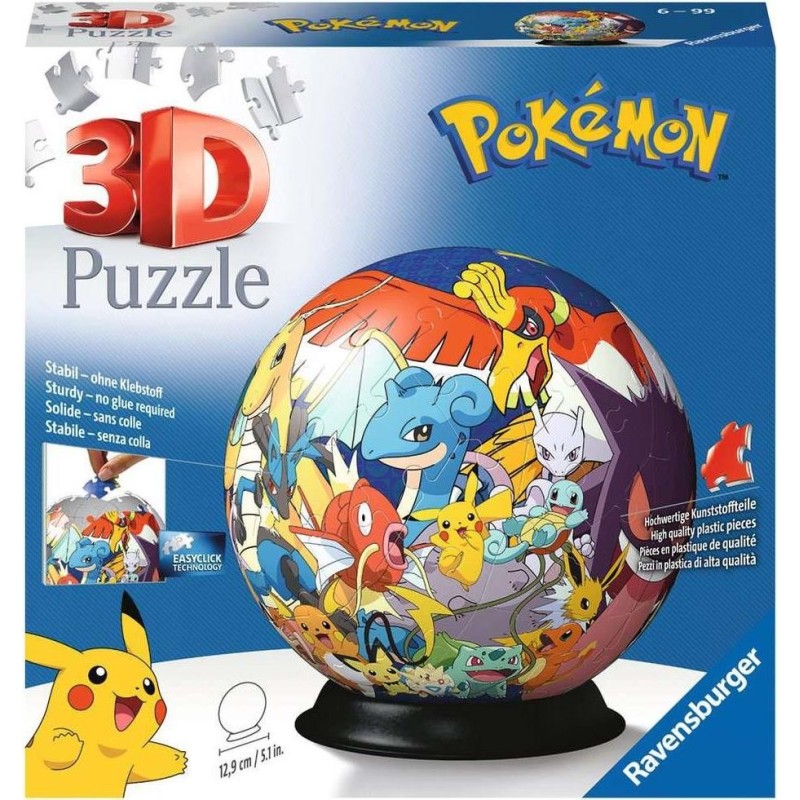 Ravensburger Pokemon Puzzle 3D 72 pz Cartoni