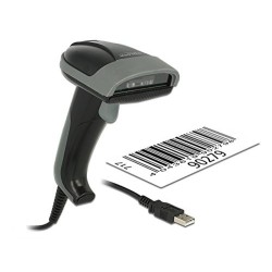 Delock USB Barcode Scanner 1D mit Anschlusskabel - Linienscanner