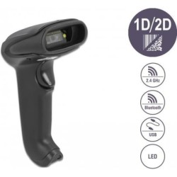 Delock Barcode Scanner 1D e 2D per 24 GHz Bluetooth o USB