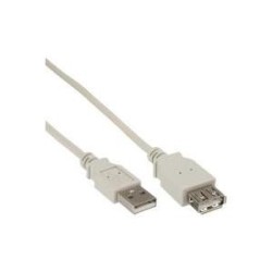 0.3m USB 2.0 0.6m M&Atilde;&Acirc;&curren;nnlich Weiblich Beige USB Kabel (34633)