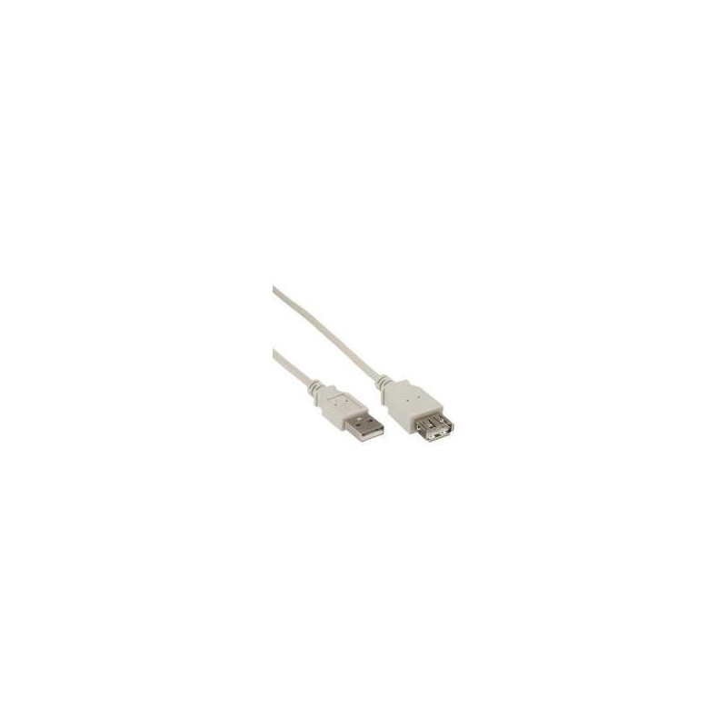 0.3m USB 2.0 0.6m M&Atilde;&Acirc;&curren;nnlich Weiblich Beige USB Kabel (34633)