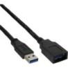 InLine USB 3.0 Verl&Atilde;&curren;ngerung St/Bu Typ A, 1m